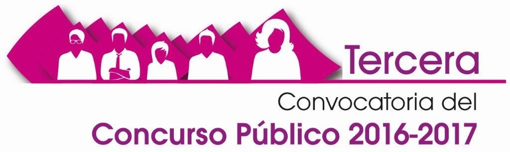 Logo Tercera Convocatoria del Concurso Público 2016-2017