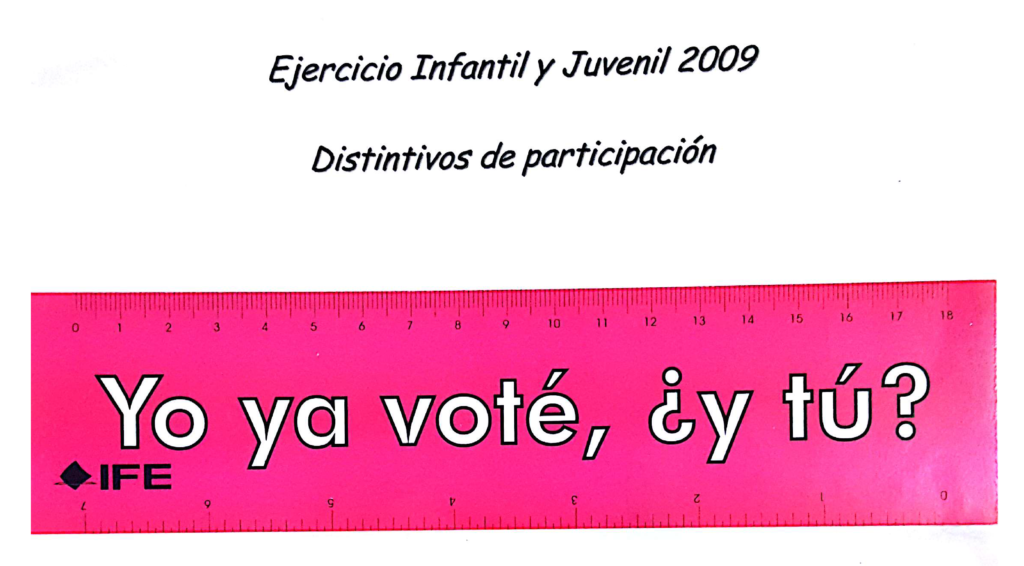 Distintivos de participación, ejercicio Infantil y Juvenil 2009