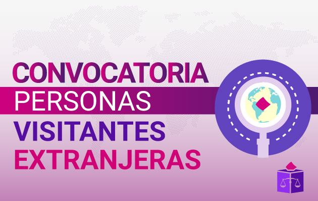 Convocatoria personas visitantes extranjeras