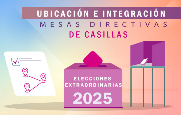 Ubicación e integración de casillas Elecciones Extraordinarias 2025