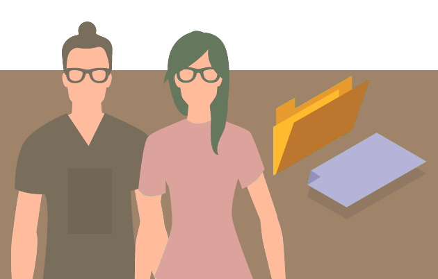Puedes presentar a dos personas que funjan como testigos