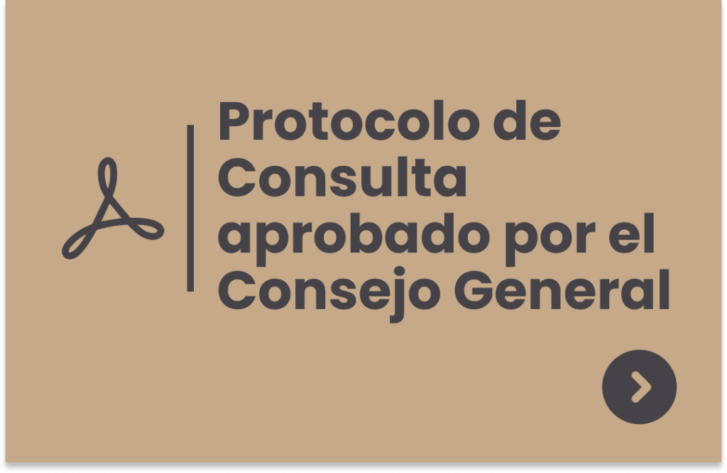 Protocolo aprobado por el consejo general