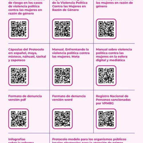 QR Materiales apoyo violencia política conra las mujeres en razón de género