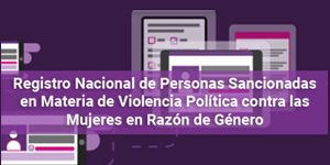 Registro Nacional de Personas Sancionadas en Materia de Violencia Política contra las Mujeres en Razón de Género