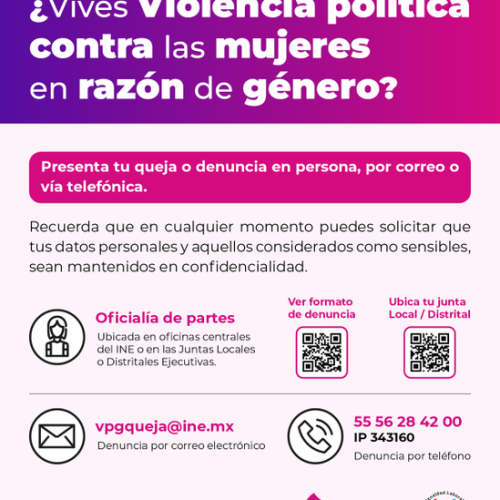 ¿Vives violencia política en razón de género?