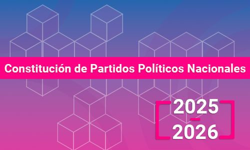 Banner con titulo Constitucion de Partidos Políticos Nacionales