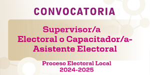 convocatoria supervisores proceso local 2024 2025