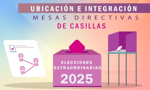 Ubicación e integración de casillas Elecciones Extraordinarias 2025